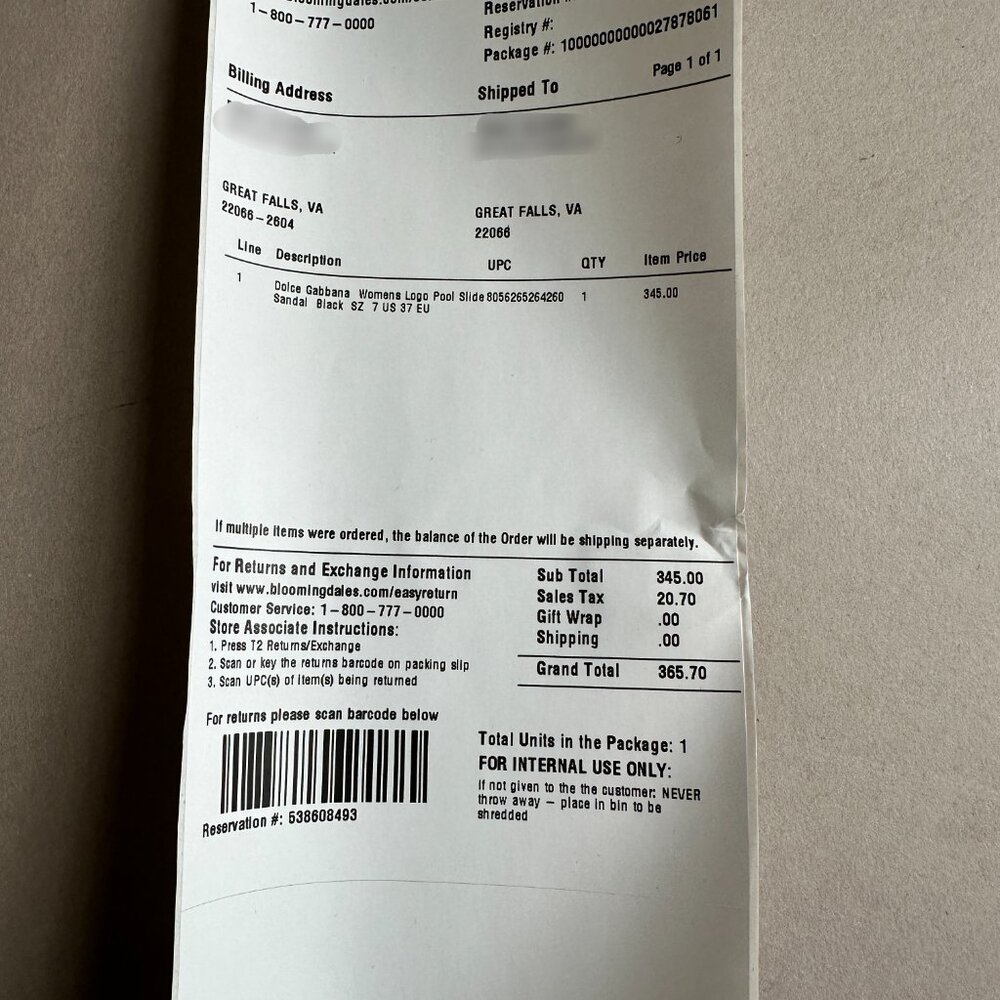 Dolce & Gabbana Logo Pool Slides Black sz 7 US (37eu) - Picture 5 of 5